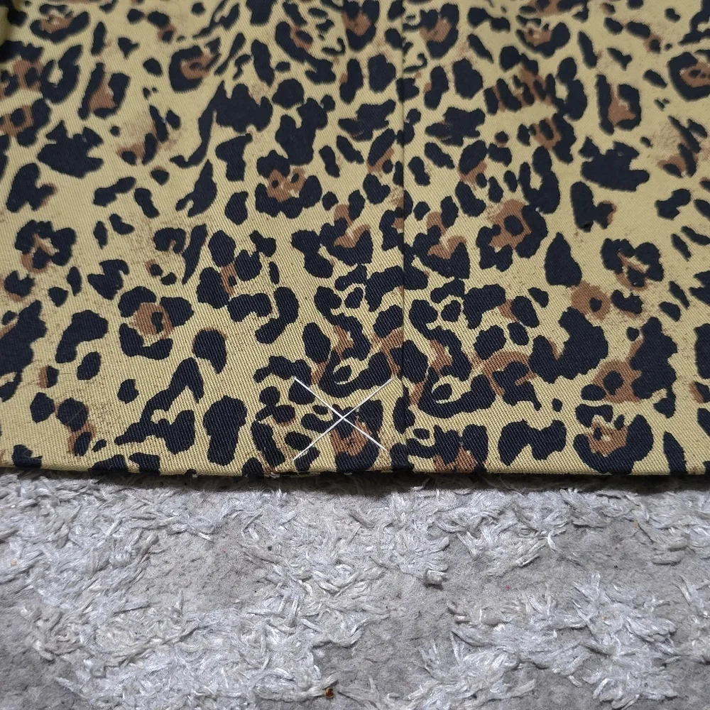 J CREW No. 2 Pencil Skirt in Leopard Print Bi-stretch Cotton Elastane, Lined, 2P - Picture 7 of 16